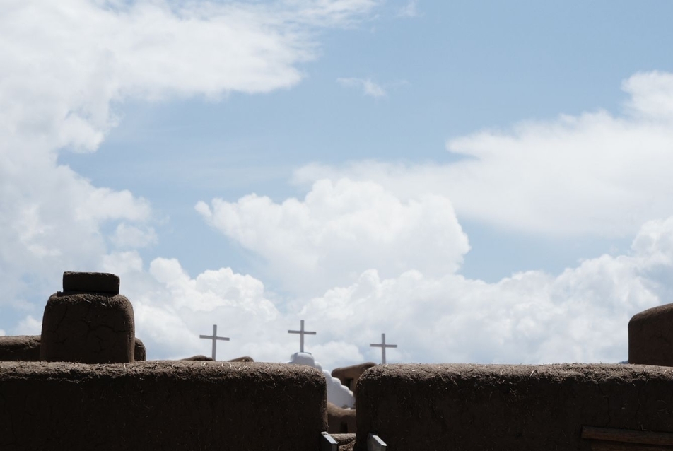 Taos Pueblo, Új-Mexikó, USA, településrészlet