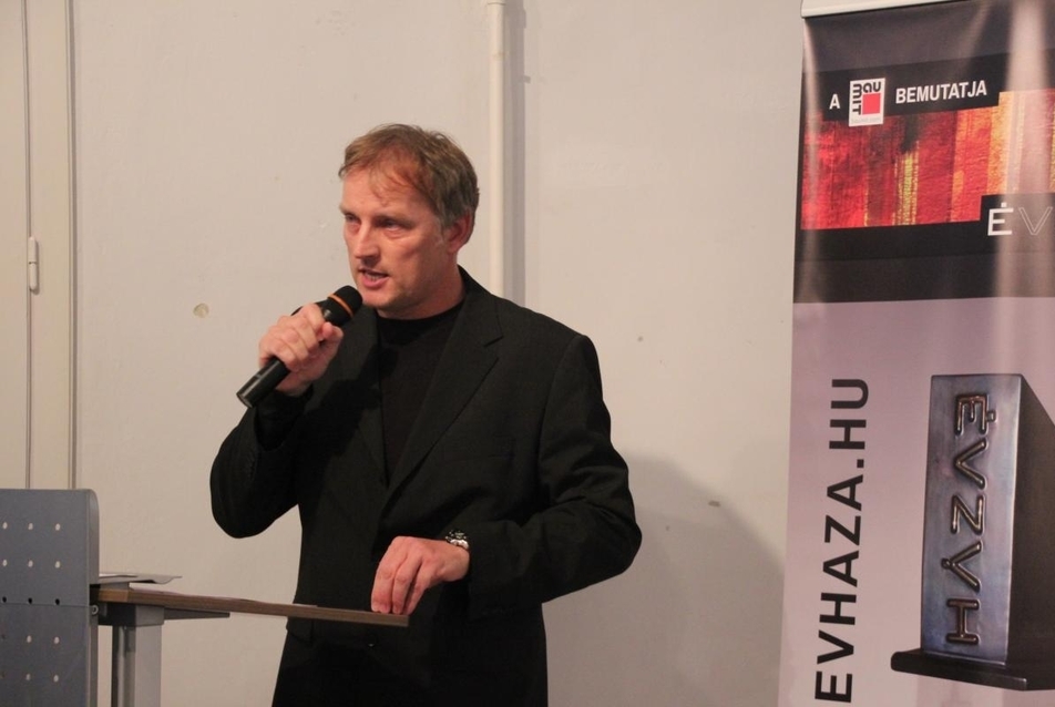 Szoják Balázs - Év Háza 2013 díj átadása, Építészek Háza - fotó: perika