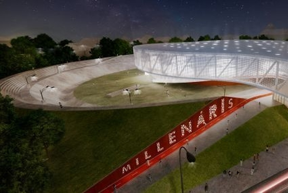 Millenáris Velodrom - A 4D Építész Stúdió III. díjas terve