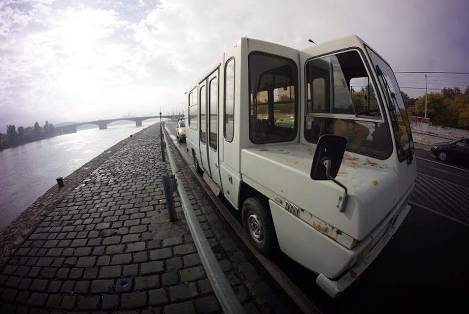 Mobil szauna a Duna-parton