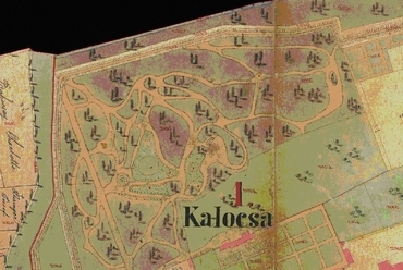 Érsekkert a XIX. századi kataszteri térképen