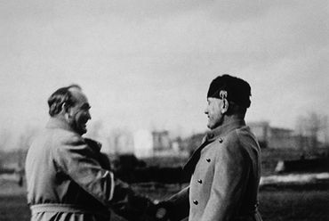 Gömbös Gyula és Benito Mussolini 1932-ben