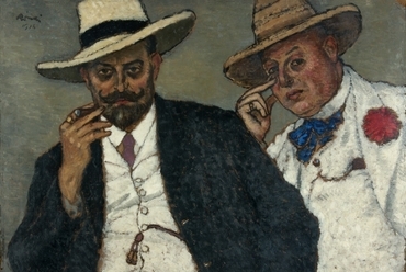 Rippl-Rónai József (1861–1927): Fivéreim (Lajos és Ödön) / My Brothers (Lajos and Ödön), 1912karton, olaj, 76×105 cm