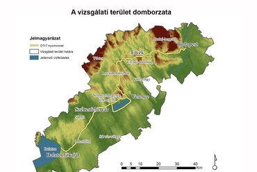 A vizsgálati terület domborzata