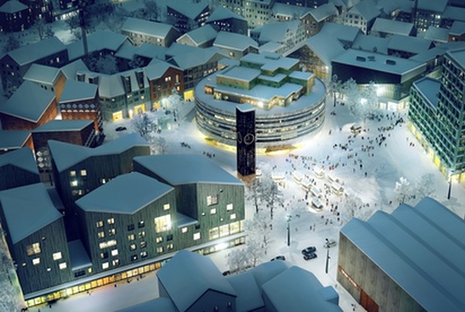 Kiruna - tervezett városközpont