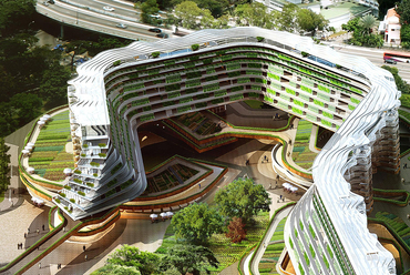 Közösségi kert az idősek otthonában, Szingapúr - SPARK Architects