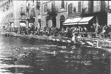 Naviglio Grande, Milánó. Forrás: Wikipedia