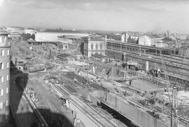 Bécs, Südbahnhof átépítése, 1960-as évek eleje. ÖBB