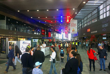 Bécs, Hauptbahnhof megnyitója. Forrás:Wikipedia