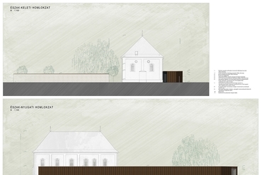 homlokzatok - albertirsai zsinagóga hasznosítása - tervező: Tóth Balázs