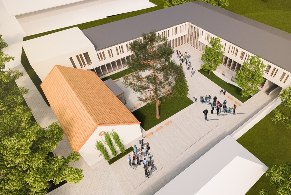 Törökbálint új Városháza tervpályázat - a Puhl és Dajka Építész Iroda terve