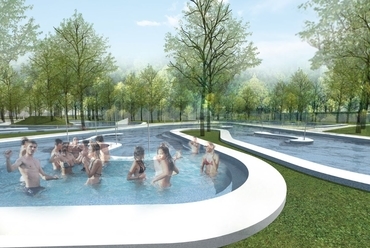 Termál - Aquaticum Strandfürdő ötletpályázat - tervező: Roeleveld-Sikkes Architects
