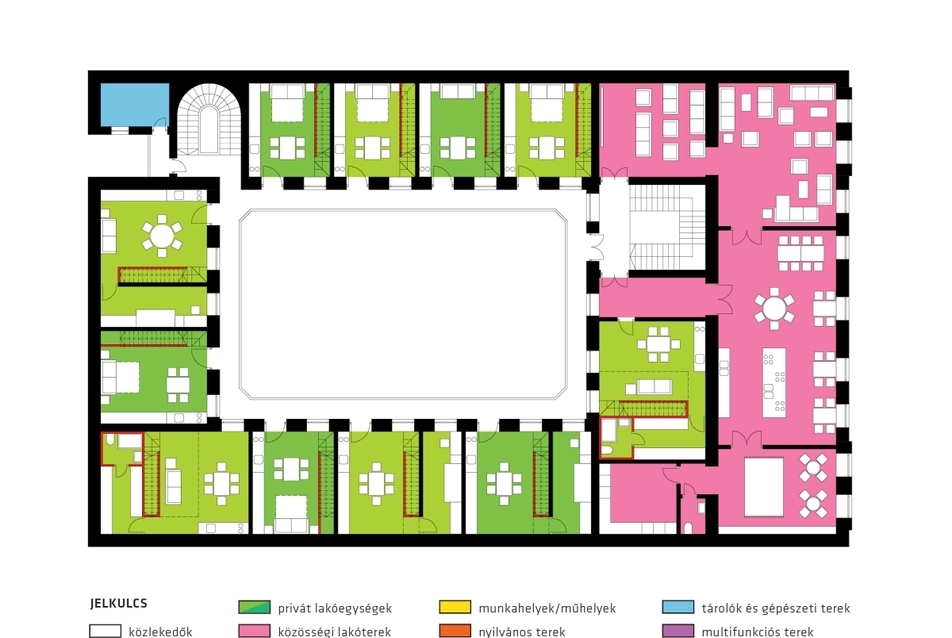 2. emeleti alaprajz - REPLAN 6. csoport