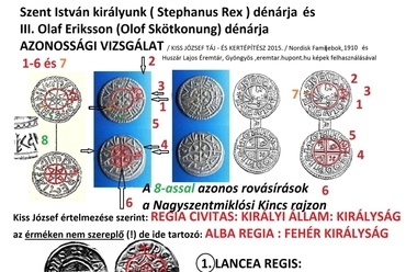 Szent István és Olof Skötkonung királyok pénzei és a Lancea Regis vizsgálata - kép: Kiss József
