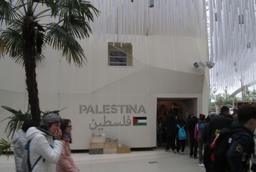 Expo Milánó, palesztin pavilon. A szerző felvétele