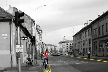 gerilla bicikliút - fotó: KultúrAktív Egyesület