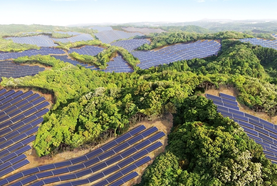 Japán: 23 MW-os naperőmű a bezárt golfpálya helyén