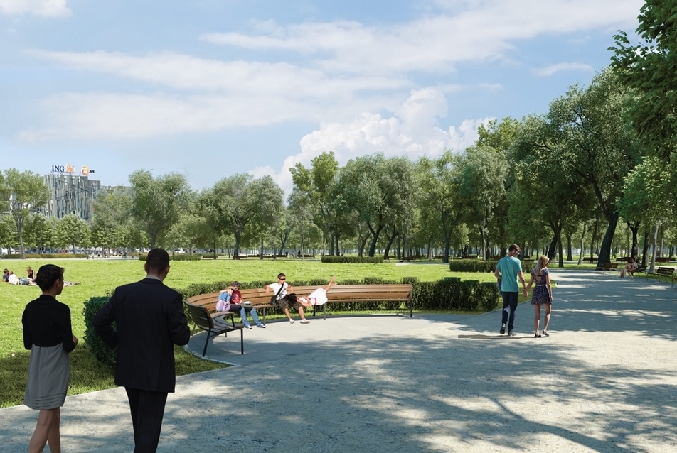 Városligeti Parkrehabilitációs Tervpályázat győztes terve - építész: Garten Studio Kft.