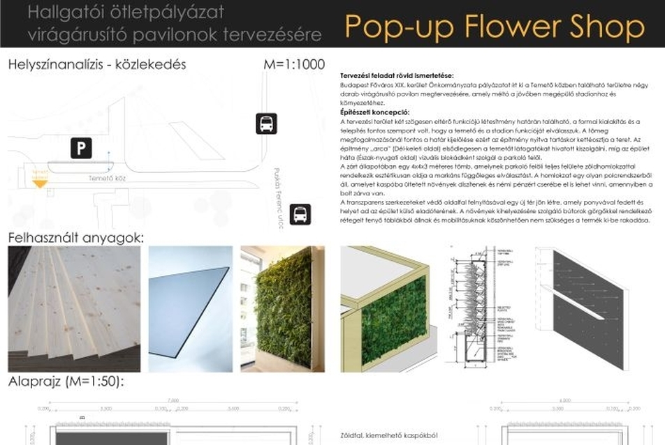 Pop-up Flowershop - tervező: Nagy Márton