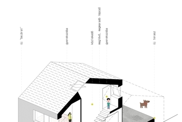 robbantott axonometria - építész: batlab architects