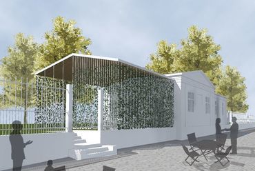 Múzeumkert rekonstrukció, kertészház - tervező: Tér-Team