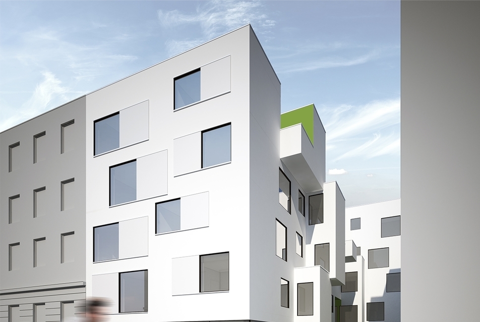 Cohousing, Debrecen - Utcafront - tervező: Kiss Tamás