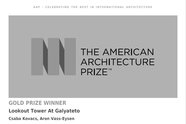 The American Architecture Prize oklevél