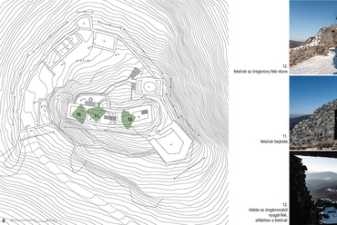Salgó vára, meglévő helyszínrajz - építész: Juhász Norbert