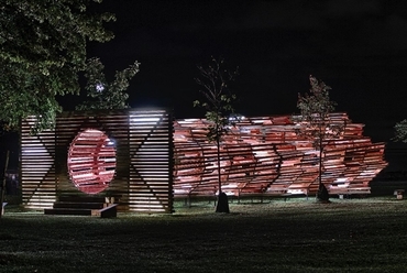 Hello Wood installáció Kanadában - fotó: Szinnay Gergely