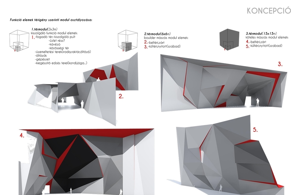Sportmászó Központ, Debrecen - tervező: Szarka Gábor
