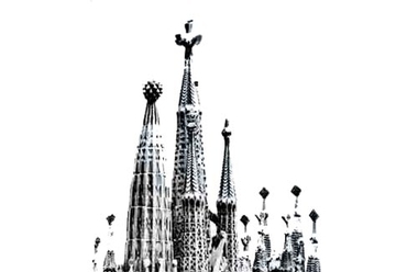 A befejezett Sagrada Família makettje