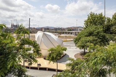 Glóries Pavilon, Barcelona - építészek: Bükösdi György, Rodrigo Rubio, Daniel Ibanez