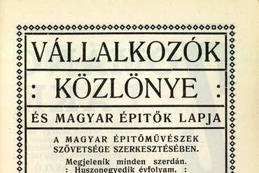 hirdetés az 1917-es Építészek Naptárából - forrás: Palóczi Antal: Építészek Naptára 1917 