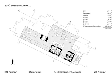 Kerékpáros pihenő - tervező: Tóth Krisztián