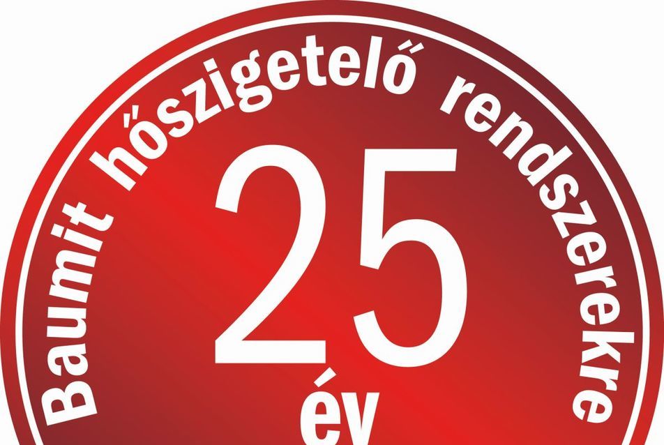 Azonos rendszerelemek és az előírásoknak megfelelő kivitelezés esetén homlokzati hőszigetelő rendszereire a Baumit akár 25 év rendszergaranciát ad.