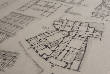 Az újkor építészete című kézirat rajzai - forrás: Lechner Tudásközpont / Kis Ádám