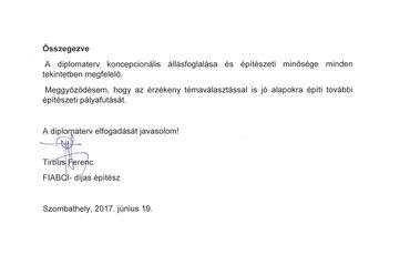 opponencia 2/2 - állatmenhely Szombathelyre - építész: Pócza Viktória 