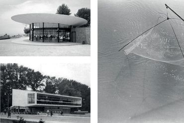 Az 50-es évek balatoni építkezései - fotó: Fortepan - építész: Mándoki Réka