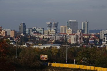 Pankrac látképe, Prága - forrás: Wikipedia