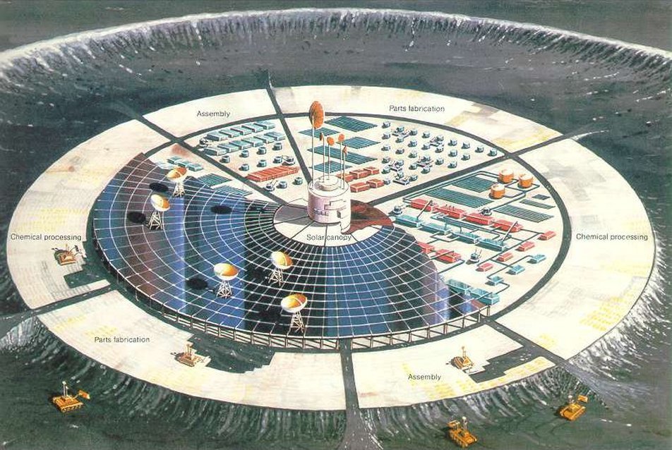 Önmagát építő holdbéli gyár, NASA Conference Publication, 1982