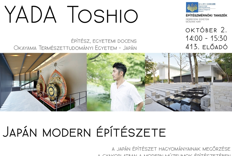 Japán modern építészete - Yada Toshio előadása Debrecenben