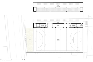 Budapesti Corvinus Egyetem Sportlétesítmény tervpályázat - építész: Kronavetter Péter, Kund Iván Patrik, Zsuffa Zsolt, Kalmár László