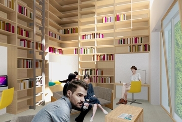 Közösségi könyvtár - építész: Kiss Márta