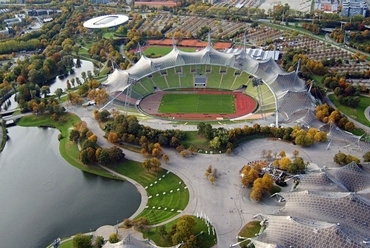 Olimpiai Stadion, München - építész: Frei Otto, Günter Behnisch, Carlo Weber, Hermann Peltz, Fritz Auer - fotó: Wikipédia