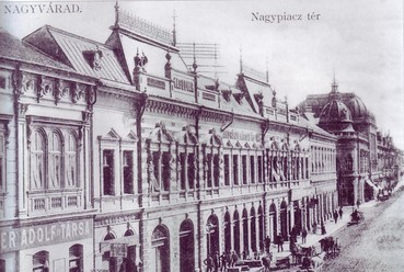 Az Andrényi-féle vaskereskedés (1893)  - képeslap 1900 tájékáról, forrás: Péter I. Zoltán és Rimanóczy Jenő