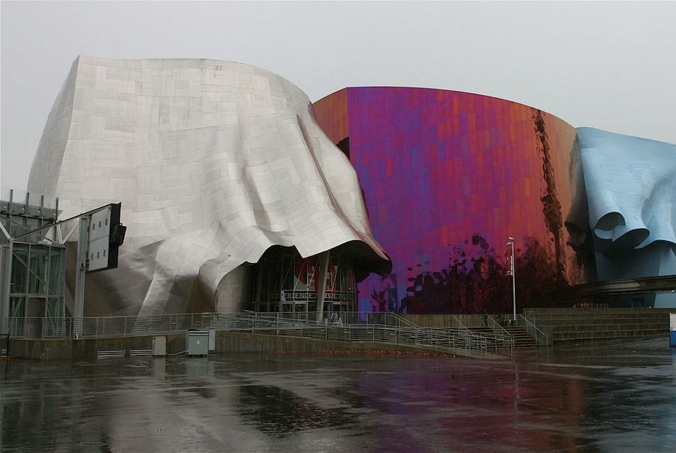 Museum of Pop Culture, Seattle (USA), 2000 - építész: Frank Gehry - fotó: Wikipédia