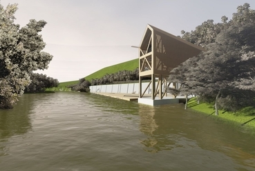 Csónakház látványterv - építész: Zsiros Renáta