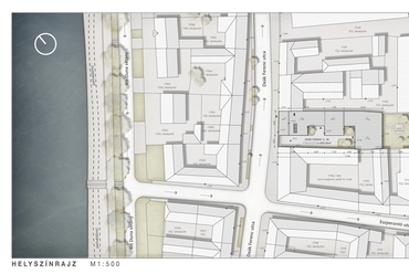 Helyszínrajz M1:500 - építész: Karancz Ákos