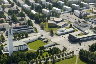 Seinäjoki Aalto-központ az új könyvtárépülettel (2016) - fotó: Hannu Vallas
