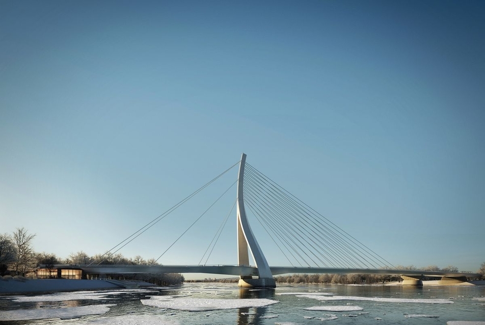 Új Duna-híd - építész: Takács Ákos, Király Szabolcs